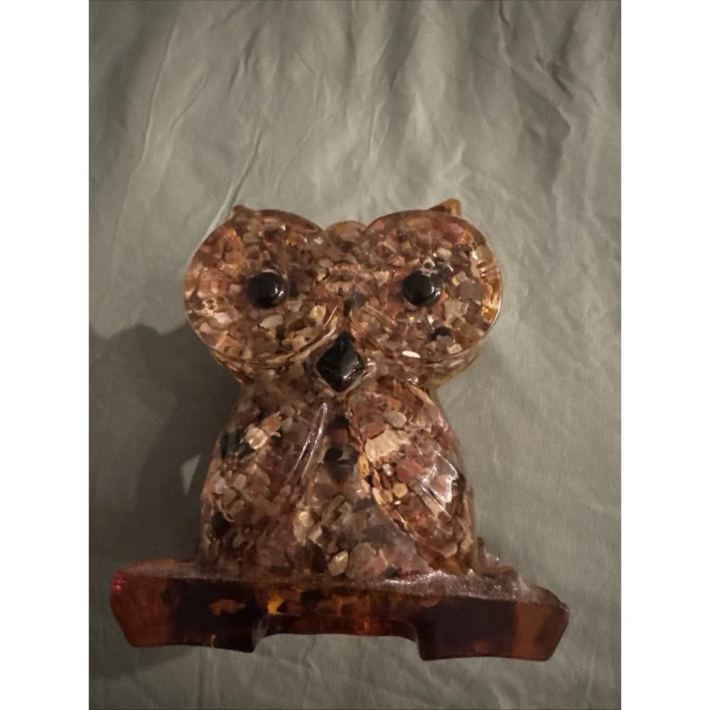 Vintage Acrylic Resin Owl Napkin Holder